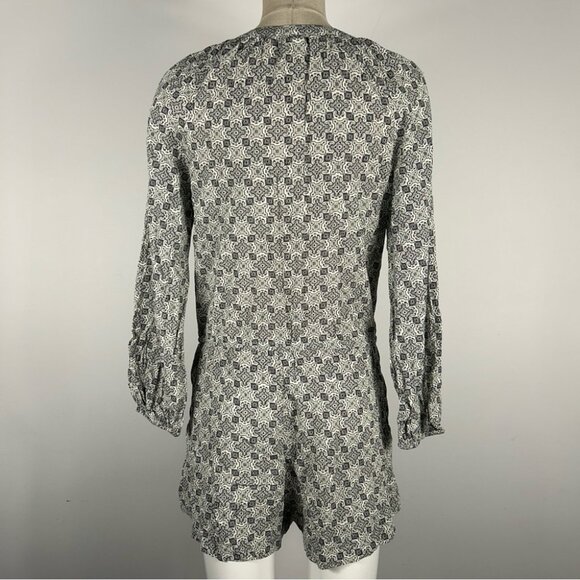 ❤️ GAP Black and White Patterned Blouse XS - Picture 2 of 10